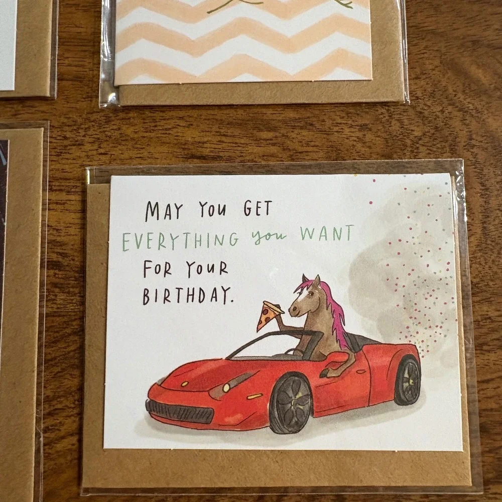 Emily McDowell Studio Greeting Cards Set - Humor, Birthday, Friendship Lot of‎ 4